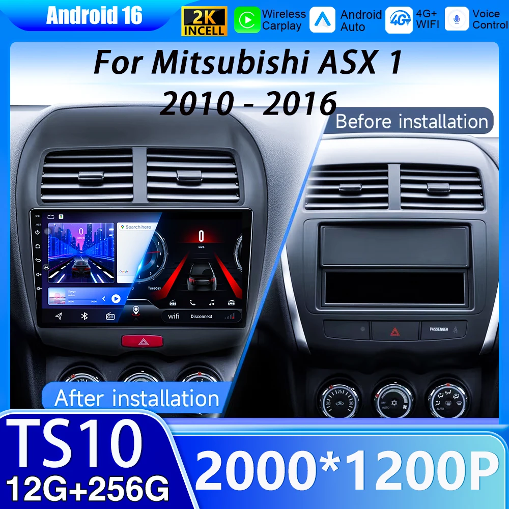 Car Radio Android Auto For Mitsubishi ASX 1 2010 - 2016 Navigation GPS Car Radio Multimedia Video Player Stereo BT 5G WIFI DVD
Car Radio Android Auto For Mitsubishi ASX 1 2010 - 2016 Navigation GPS Car Radio Multimedia Video Player Stereo BT 5G WIFI DVD