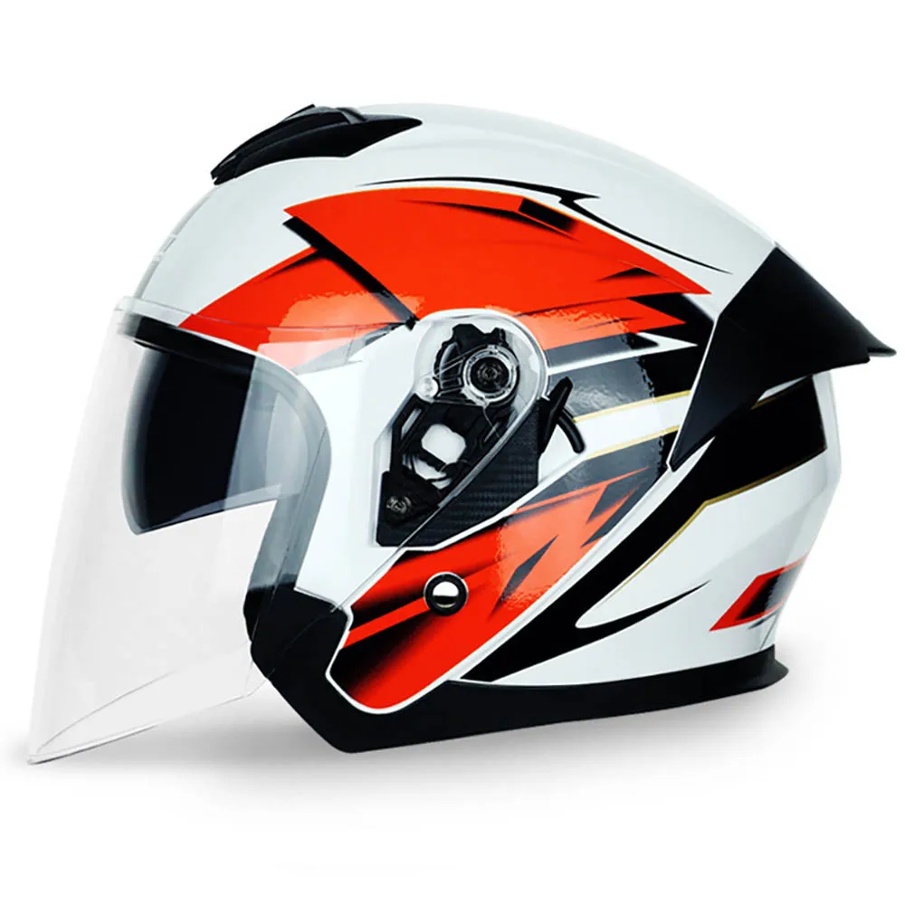 Motorcycle Helmet Dual Lens Half Helmet Casco Moto Riding Helmet Men And Women Helmet Four Seasons Universal Motorbike Helmet
Motorcycle Helmet Dual Lens Half Helmet Casco Moto Riding Helmet Men And Women Helmet Four Seasons Universal Motorbike Helmet