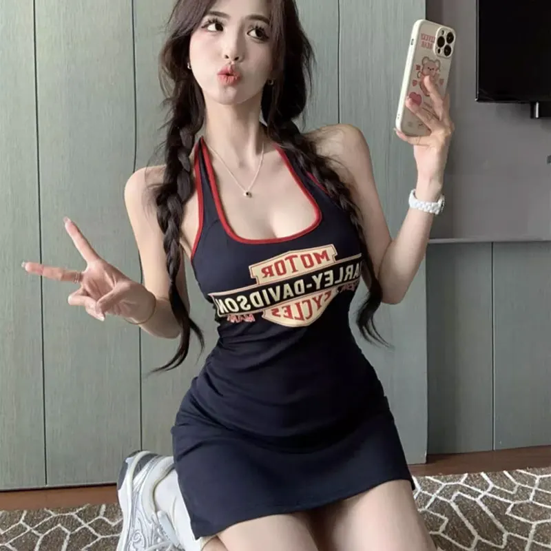 Summer spice girl designofsense Casual Sheath Lady Sleeveless Sexy miniskirt schoolgirl package hip skirt Stretch Slim Dress
Summer spice girl designofsense Casual Sheath Lady Sleeveless Sexy miniskirt schoolgirl package hip skirt Stretch Slim Dress