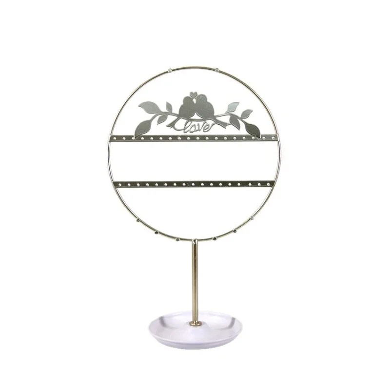 New wrought iron bird jewelry rack, multi-functional jewelry display, necklace, bracelet, stud earrings, ring storage rack.
New wrought iron bird jewelry rack, multi-functional jewelry display, necklace, bracelet, stud earrings, ring storage rack.