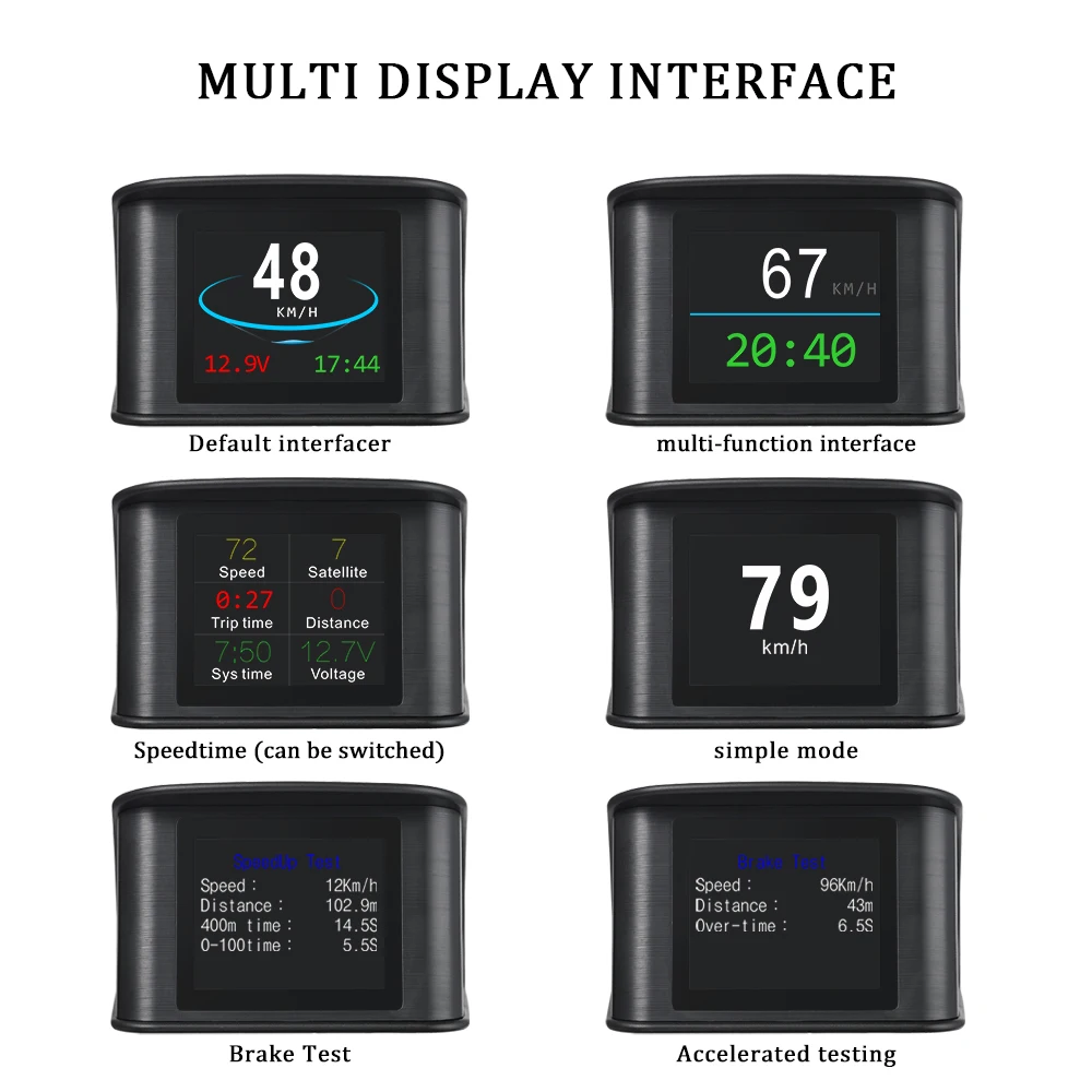 T600 HUD Car Head Up Display Digital GPS Speedometer Odometer Gauge Single Driving Distance Car Electronics Accessories Car
T600 HUD Car Head Up Display Digital GPS Speedometer Odometer Gauge Single Driving Distance Car Electronics Accessories Car