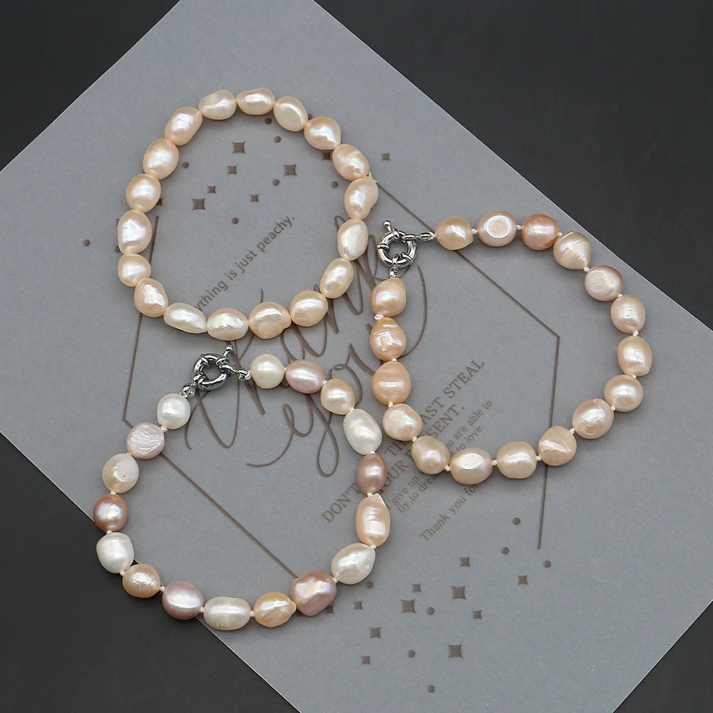 Multiple Styles 8-9mm Natural Baroque Pearl Bracelet Irregular Freshwater Pearl Beaded Wrist Ornament Woman Gift Giving 1strand
Multiple Styles 8-9mm Natural Baroque Pearl Bracelet Irregular Freshwater Pearl Beaded Wrist Ornament Woman Gift Giving 1strand