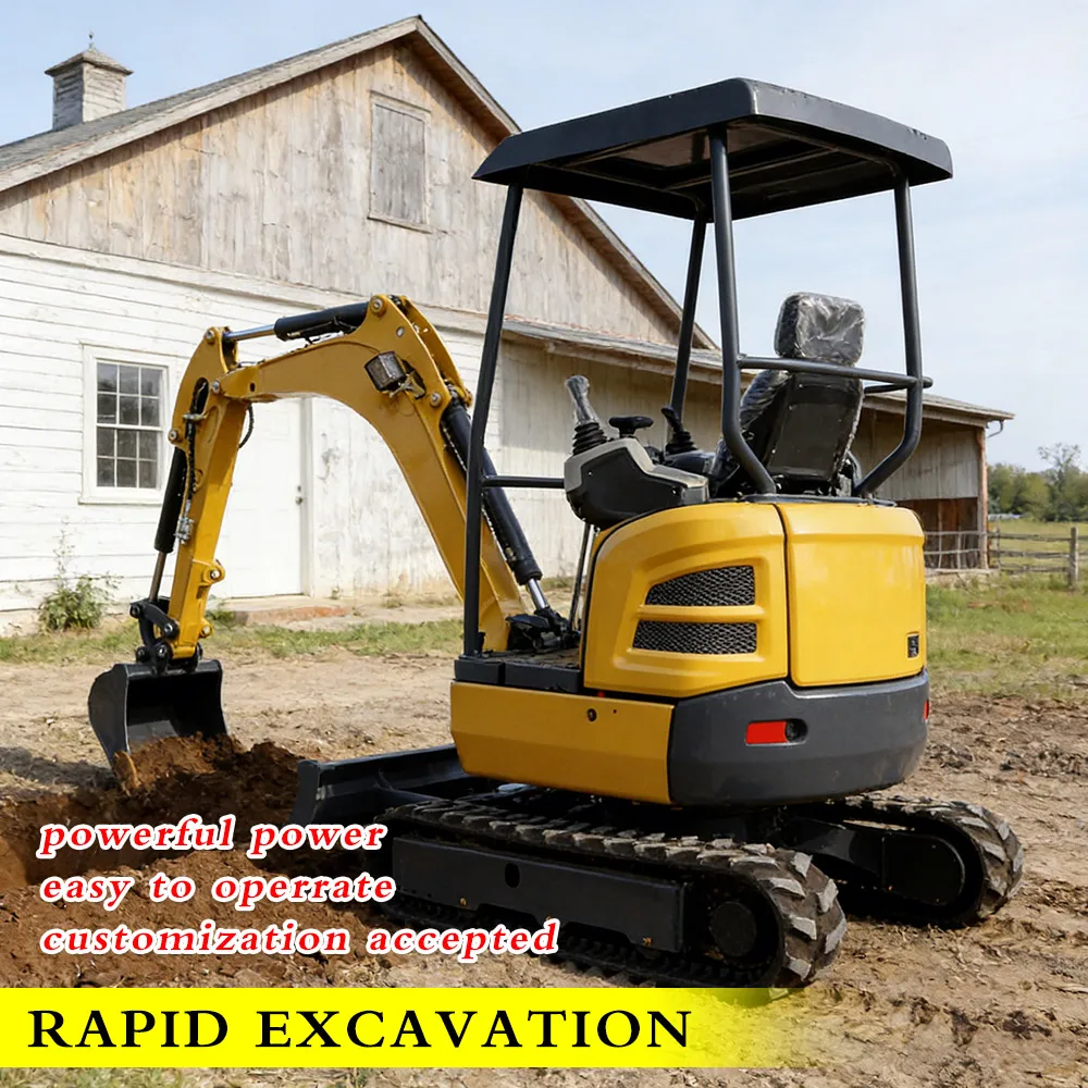 Farm Construction Mini Excavator 2Ton Multifunctional Compact Digger CE Approved Heavy Duty Hydraulic Digger With Attachments
Farm Construction Mini Excavator 2Ton Multifunctional Compact Digger CE Approved Heavy Duty Hydraulic Digger With Attachments