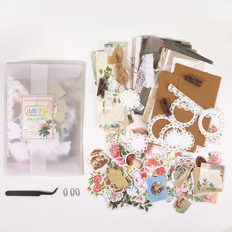 1pack/251pcs Retro Sticker and Material Paper Combo, Old-Style DIY Handmade Album Scrapbooking Decorative Paper Supplies
1pack/251pcs Retro Sticker and Material Paper Combo, Old-Style DIY Handmade Album Scrapbooking Decorative Paper Supplies