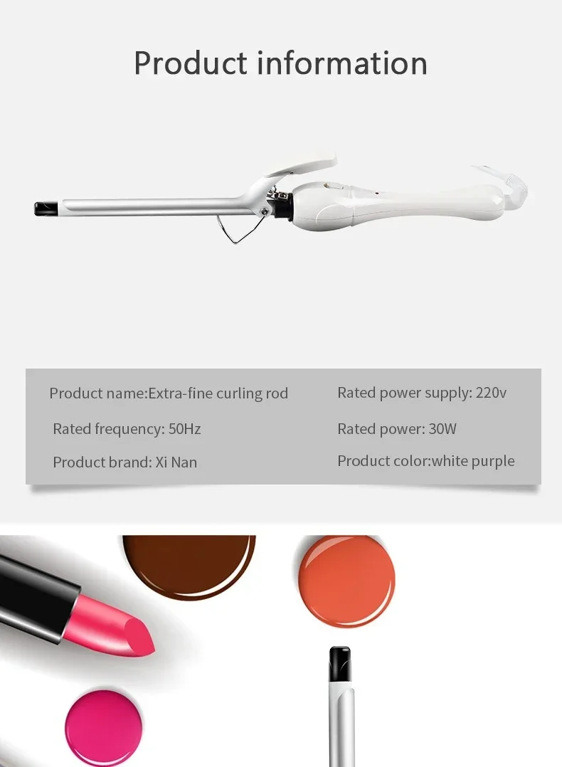 High quality Men's and Women's Short Hair Curling Iron Teddy Curl Small 9mm Fluffy Wool Curl Electric Perm Electric Curl Iron U
High quality Men's and Women's Short Hair Curling Iron Teddy Curl Small 9mm Fluffy Wool Curl Electric Perm Electric Curl Iron U