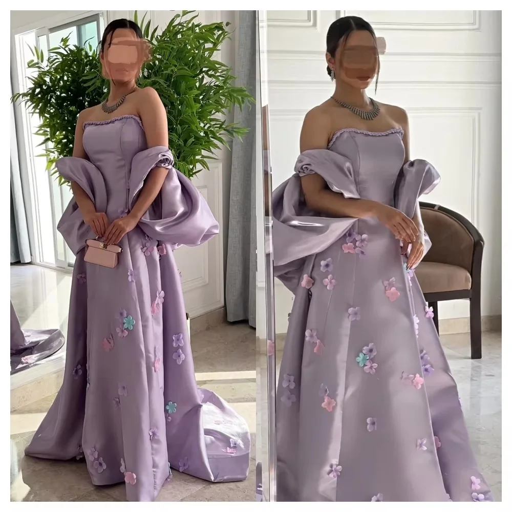 Best Selling Off The Shoulder Evening Dresses Charming Flower Applique Prom Dress Lace-up Party Gown فساتين سهرة Customized
Best Selling Off The Shoulder Evening Dresses Charming Flower Applique Prom Dress Lace-up Party Gown فساتين سهرة Customized