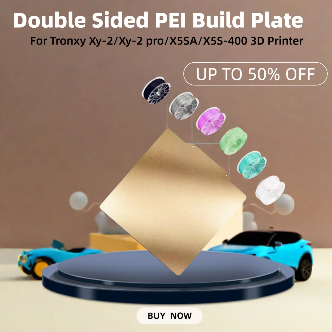 Tronxy PEI Build Plate 220/254/330/400mm for Xy-2/Xy-2 pro/X5SA/X5S-400 3D Printer Bed Double Sided Flexible Magnetic Print Bed
Tronxy PEI Build Plate 220/254/330/400mm for Xy-2/Xy-2 pro/X5SA/X5S-400 3D Printer Bed Double Sided Flexible Magnetic Print Bed