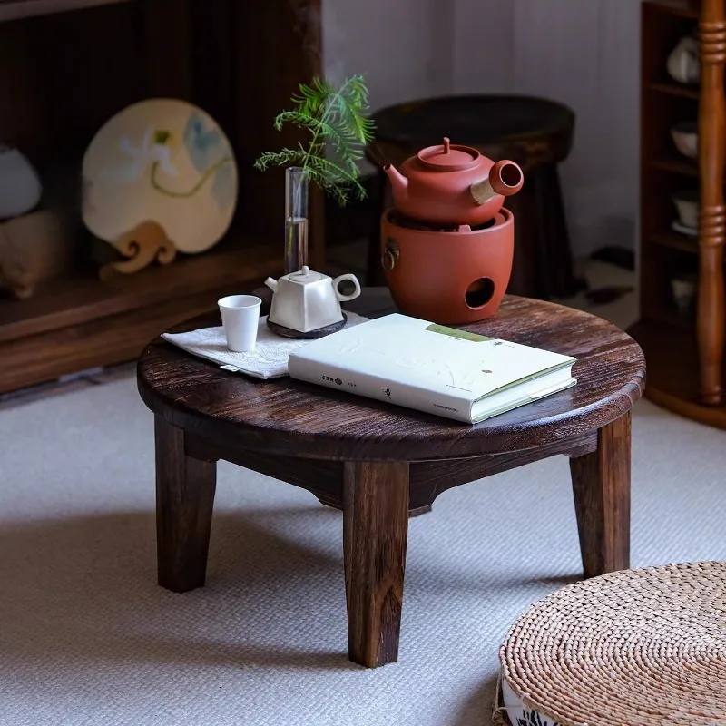 Solid Wood Round Side Table, Zen Low Floor Table for Balcony, Mortise and Tenon Joint Coffee End Table, Minimalist Living Room
Solid Wood Round Side Table, Zen Low Floor Table for Balcony, Mortise and Tenon Joint Coffee End Table, Minimalist Living Room