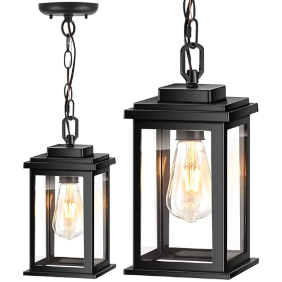 Outdoor Pendant Lights, Outdoor Hanging Lights, Hanging Porch Light with Tempered Glass, Outdoor Pendant Lights for Porch, Gara
Outdoor Pendant Lights, Outdoor Hanging Lights, Hanging Porch Light with Tempered Glass, Outdoor Pendant Lights for Porch, Gara