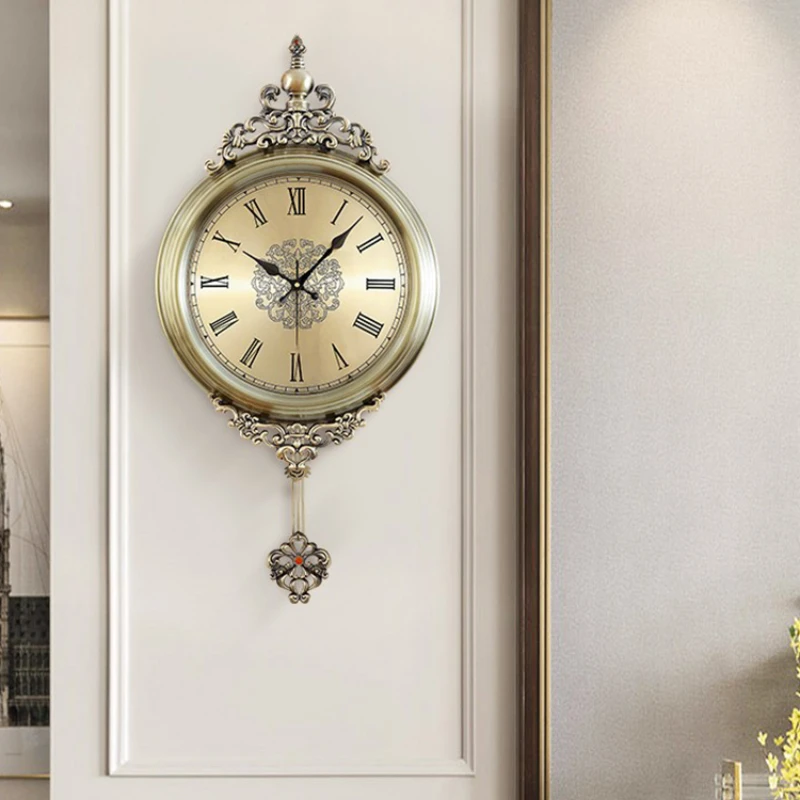 Wall clock is luxurious, modern, simple and creative. Retro art timetable for wall decoration.
Wall clock is luxurious, modern, simple and creative. Retro art timetable for wall decoration.