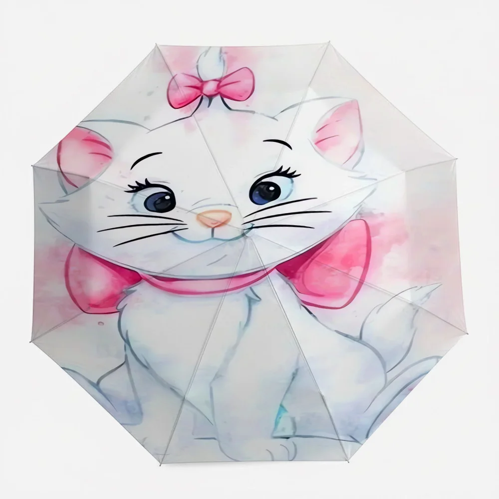 Автоматический складной зонт Disney The Aristocats Marie с акварельным принтом, милый белый кот с розовым бантом, ветрозащитный, водонепроницаемый, для путешествий
Автоматический складной зонт Disney The Aristocats Marie с акварельным принтом, милый белый кот с розовым бантом, ветрозащитный, водонепроницаемый, для путешествий