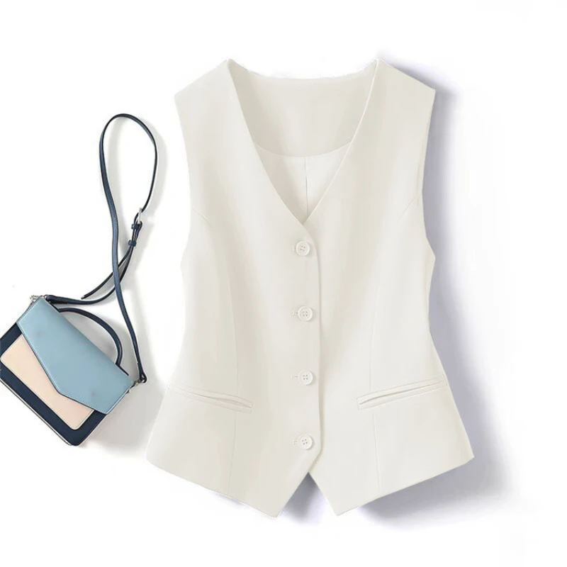 SanSheng New Women's Vest Cropped Vest Top Women V Neck Sleeveless Vest Woman Fashion Working Summer Suit Vest Short Coats
SanSheng New Women's Vest Cropped Vest Top Women V Neck Sleeveless Vest Woman Fashion Working Summer Suit Vest Short Coats