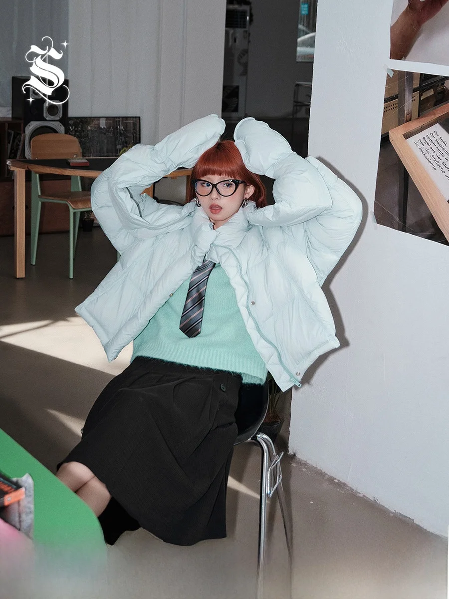 Ультралегкая стеганая женская парка с воротником-стойкой, утепленная пухом, синий цвет «Коралловый аквариум», зимнее пальто для девочек, однотонное, на молнии
Ультралегкая стеганая женская парка с воротником-стойкой, утепленная пухом, синий цвет «Коралловый аквариум», зимнее пальто для девочек, однотонное, на молнии