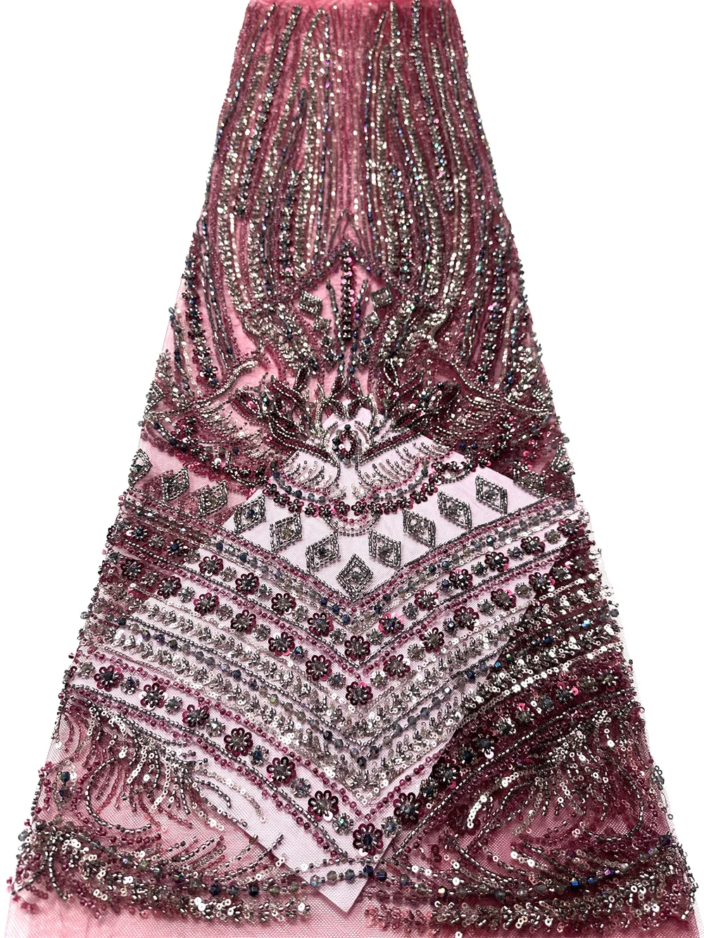 Luxury Wine Nigerian Elegant Sequins Beaded Mesh Lace Fabric 2026 High Quality African French Tulle Lace Fabric For Dresses
Luxury Wine Nigerian Elegant Sequins Beaded Mesh Lace Fabric 2026 High Quality African French Tulle Lace Fabric For Dresses