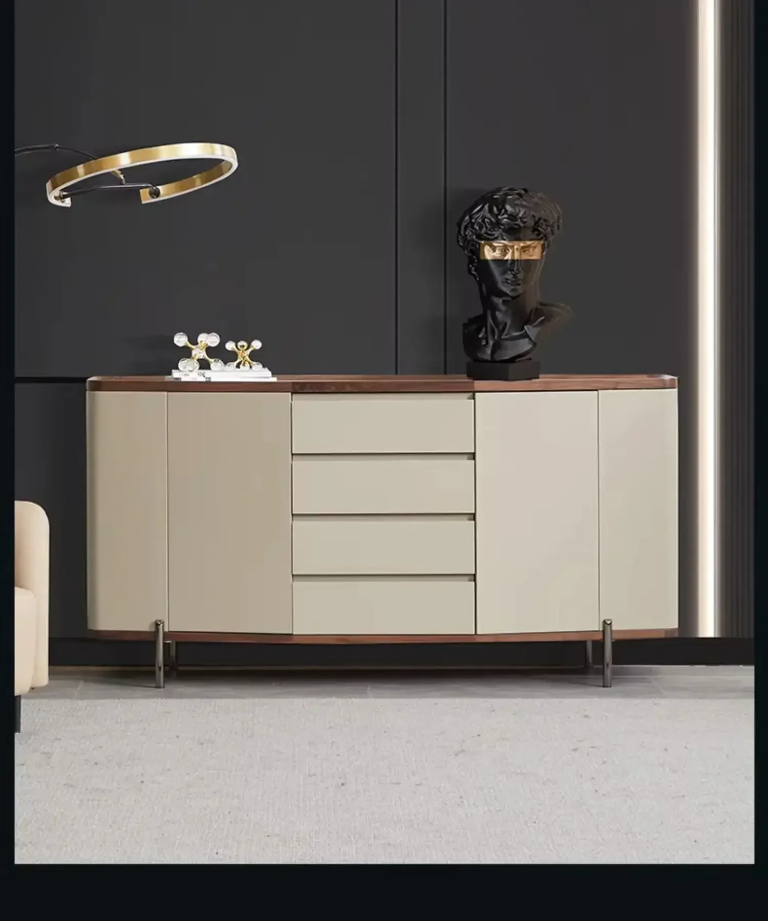 Black Walnut Solid Wood Chest of Drawers Modern Light Luxury Locker Home Guest Restaurant Storage Cabinet
Black Walnut Solid Wood Chest of Drawers Modern Light Luxury Locker Home Guest Restaurant Storage Cabinet