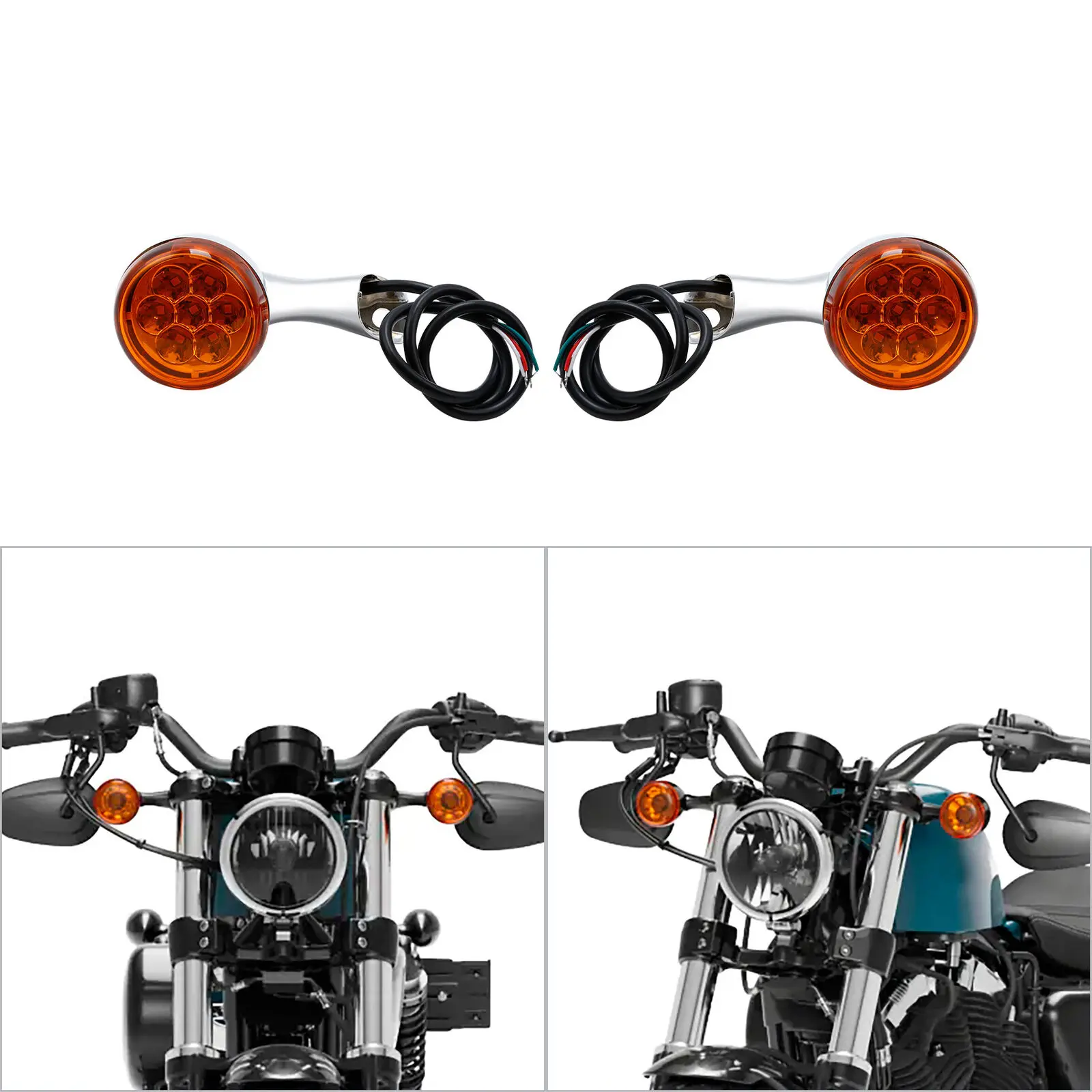 Front Turn Signal LED Amber Lights For Harley XL48 XL1200X 2016-2022 Motorcycle Accessories
Front Turn Signal LED Amber Lights For Harley XL48 XL1200X 2016-2022 Motorcycle Accessories
