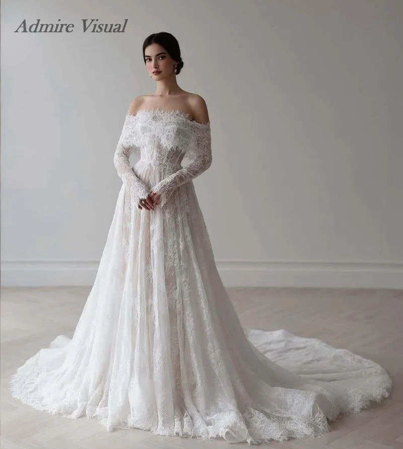 Admire Visual Новейшие свадебные платья трапециевидной формы из кружева 3 в 1, со съемными рукавами, индивидуальное платье невесты
Admire Visual Новейшие свадебные платья трапециевидной формы из кружева 3 в 1, со съемными рукавами, индивидуальное платье невесты
