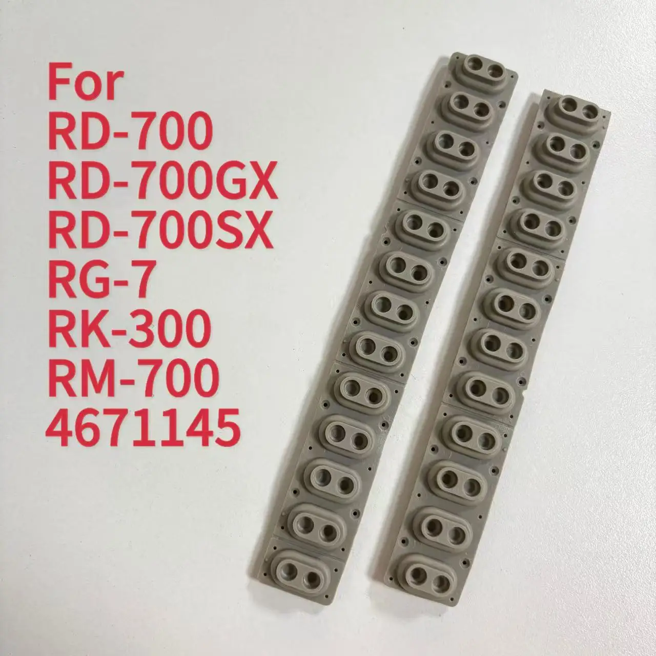 Проводящая резина для Roland RD-700 RD-700GX RD-700SX RG-7 RK-300 RM-700 4671145 Контактная панель
Проводящая резина для Roland RD-700 RD-700GX RD-700SX RG-7 RK-300 RM-700 4671145 Контактная панель