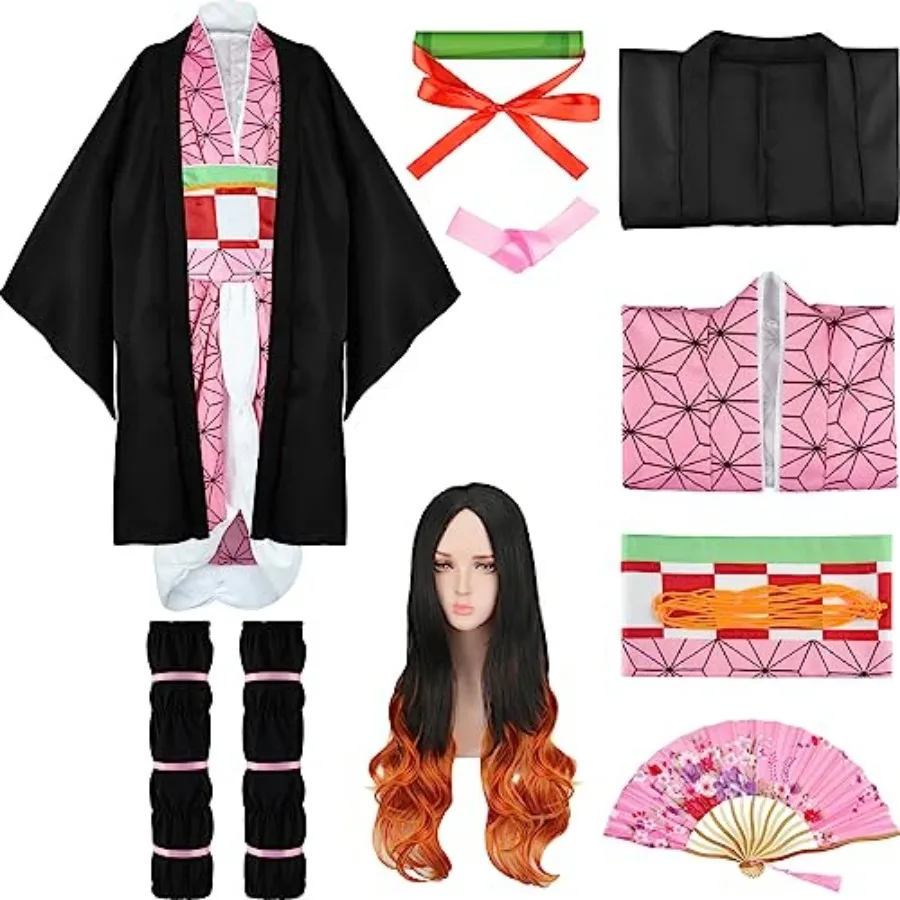 13 Pcs Japanese Anime Kimono Outfits Halloween Cosplay Costume for Adults
13 Pcs Japanese Anime Kimono Outfits Halloween Cosplay Costume for Adults