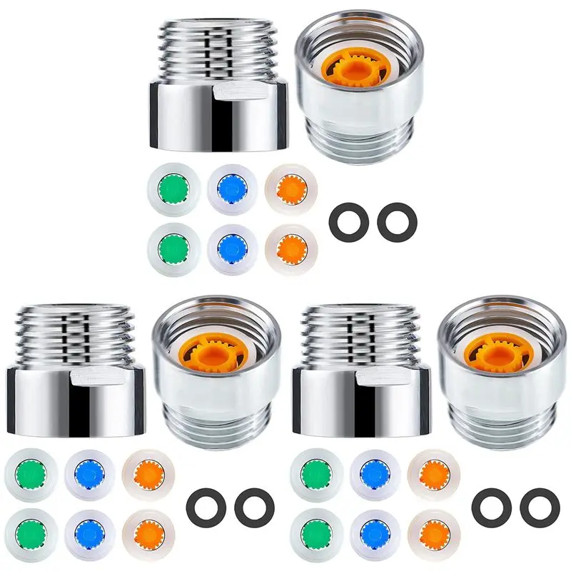 Набор ограничителей потока воды для душа PORK-24, 24 штуки, с резьбой 1/2 дюйма, 4, 6 и 9 л/мин
Набор ограничителей потока воды для душа PORK-24, 24 штуки, с резьбой 1/2 дюйма, 4, 6 и 9 л/мин