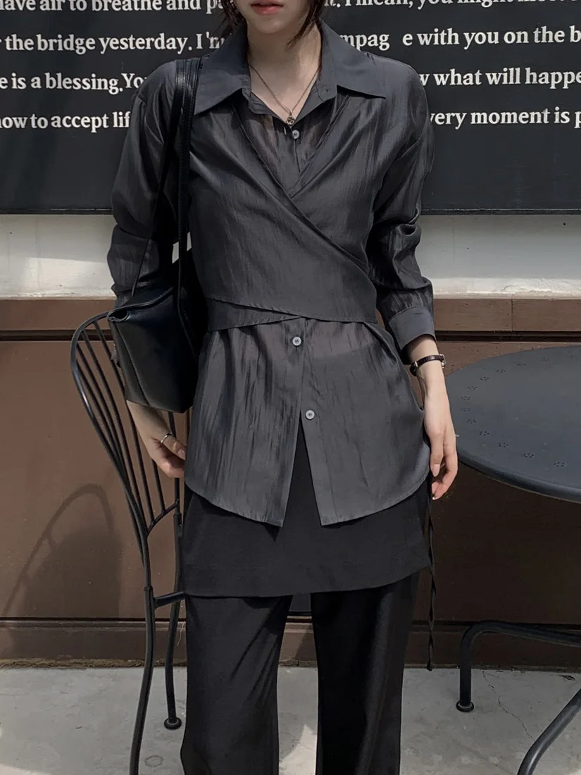 Ele Long Sve Women's irt Autumn New Sle White Tie Design Slimming Age-Defng Top High-End Feeling Faionable Bus...
Ele Long Sve Women's irt Autumn New Sle White Tie Design Slimming Age-Defng Top High-End Feeling Faionable Bus...