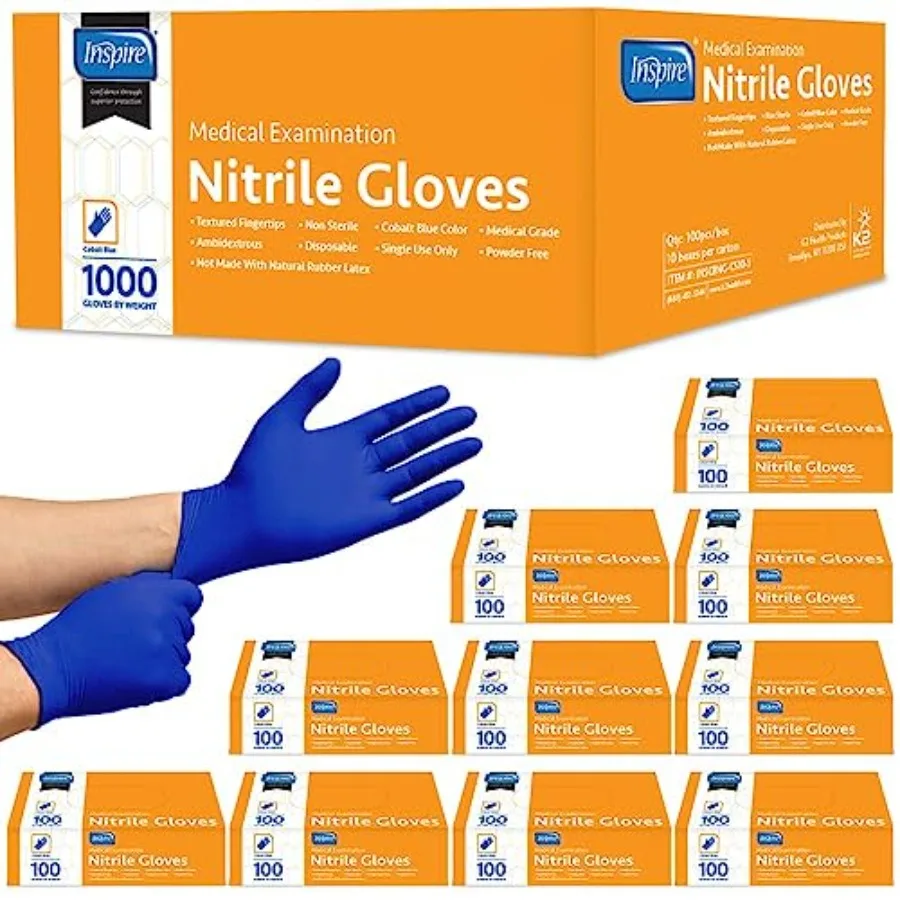 Nitrile Exam Gloves The Original Quality Stretch Nitrile Cobalt Blue 4.5 Gloves Disposable Latex Free Medical EMT
Nitrile Exam Gloves The Original Quality Stretch Nitrile Cobalt Blue 4.5 Gloves Disposable Latex Free Medical EMT