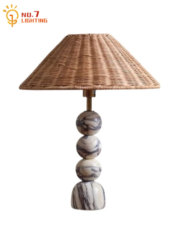 Nordic Design Wabi-Sabi Bulgari Marble Table Lamp LED E27 Rattan Weaving Desk Lights Hotel Living/Model Room Bedroom Bedside Bar
Nordic Design Wabi-Sabi Bulgari Marble Table Lamp LED E27 Rattan Weaving Desk Lights Hotel Living/Model Room Bedroom Bedside Bar