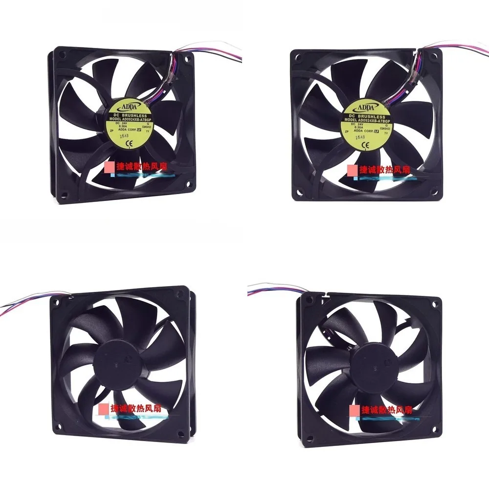For ADDA AD0924XB-A7BGP 9025 24V 0.30A 9CM 4 Wire Chassis Cooling Fan
For ADDA AD0924XB-A7BGP 9025 24V 0.30A 9CM 4 Wire Chassis Cooling Fan