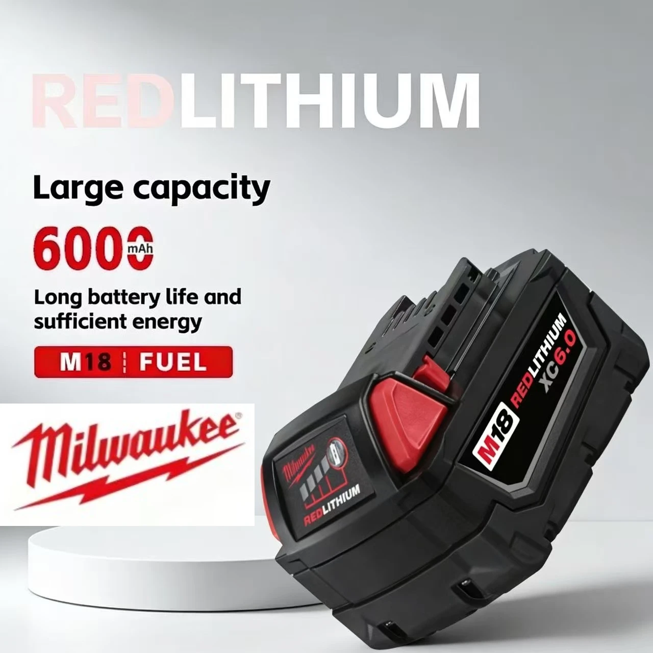 Replacement Battery For Milwaukee M18 18V 9.0Ah Lithium Ion Extended Capacity Battery 48-11-1860
Replacement Battery For Milwaukee M18 18V 9.0Ah Lithium Ion Extended Capacity Battery 48-11-1860