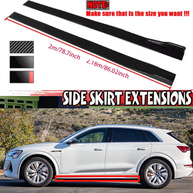 FOR AUDI e-tron Sportback 2M Car Side Skirt Extension Plate Lip Separator Bumper 2.18M Racing Side Spoiler
FOR AUDI e-tron Sportback 2M Car Side Skirt Extension Plate Lip Separator Bumper 2.18M Racing Side Spoiler