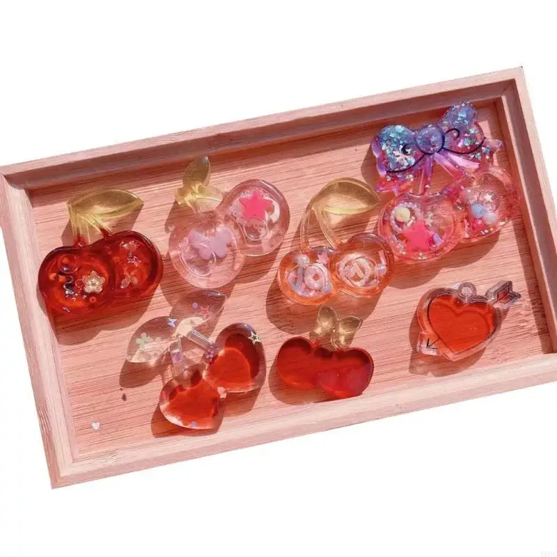 Y08C 4PCS Epoxy Resin Moulds Pendant Molds Cherry Keychain Moulds DIY Hand-Making Accessories for Fashion Forward Individuals
Y08C 4PCS Epoxy Resin Moulds Pendant Molds Cherry Keychain Moulds DIY Hand-Making Accessories for Fashion Forward Individuals