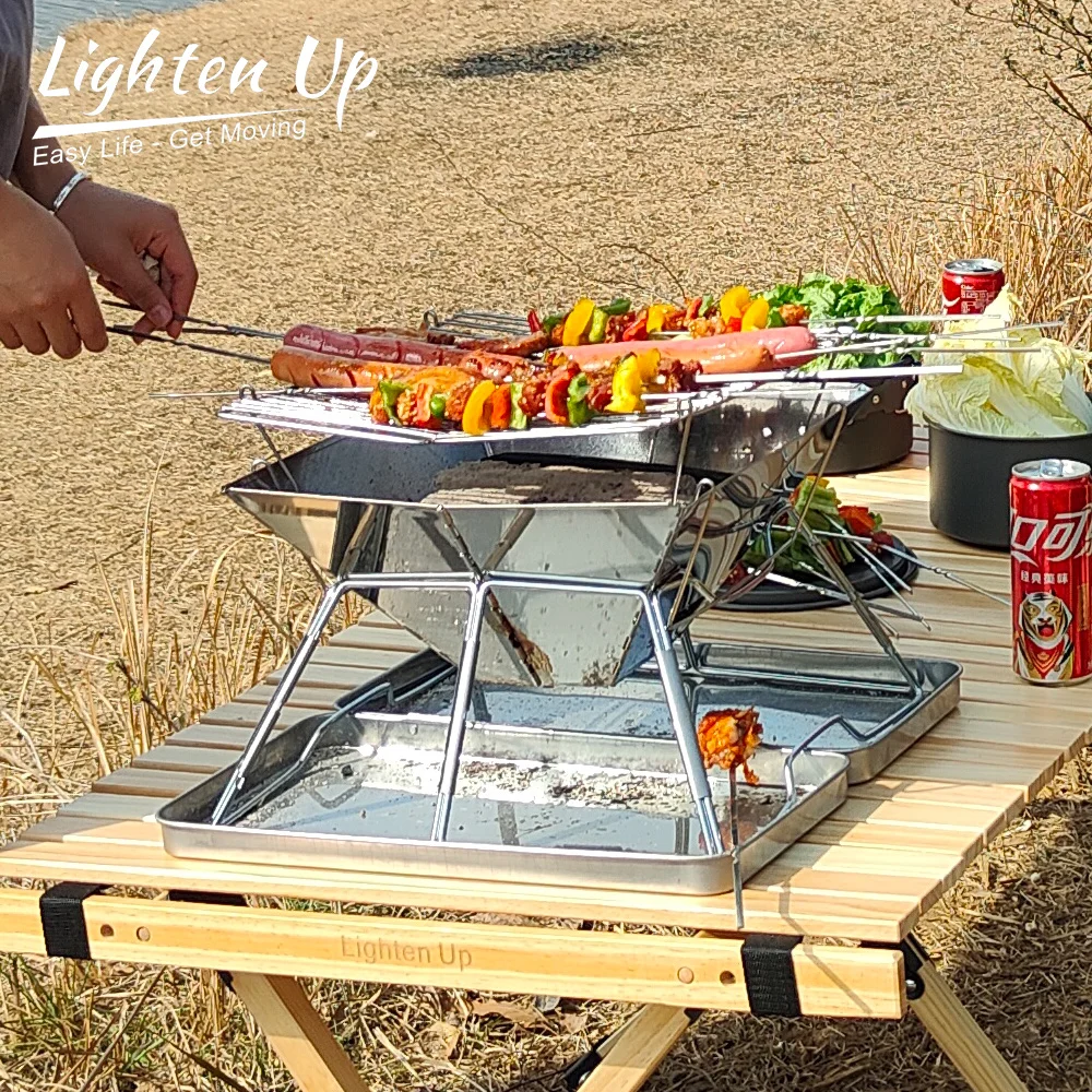 Outdoor Stainless Steel Grill Stove Stand Barbecue Grill Portable Wood Burning Stove Camping Pot Holder BBQ Firewood Bracket
Outdoor Stainless Steel Grill Stove Stand Barbecue Grill Portable Wood Burning Stove Camping Pot Holder BBQ Firewood Bracket