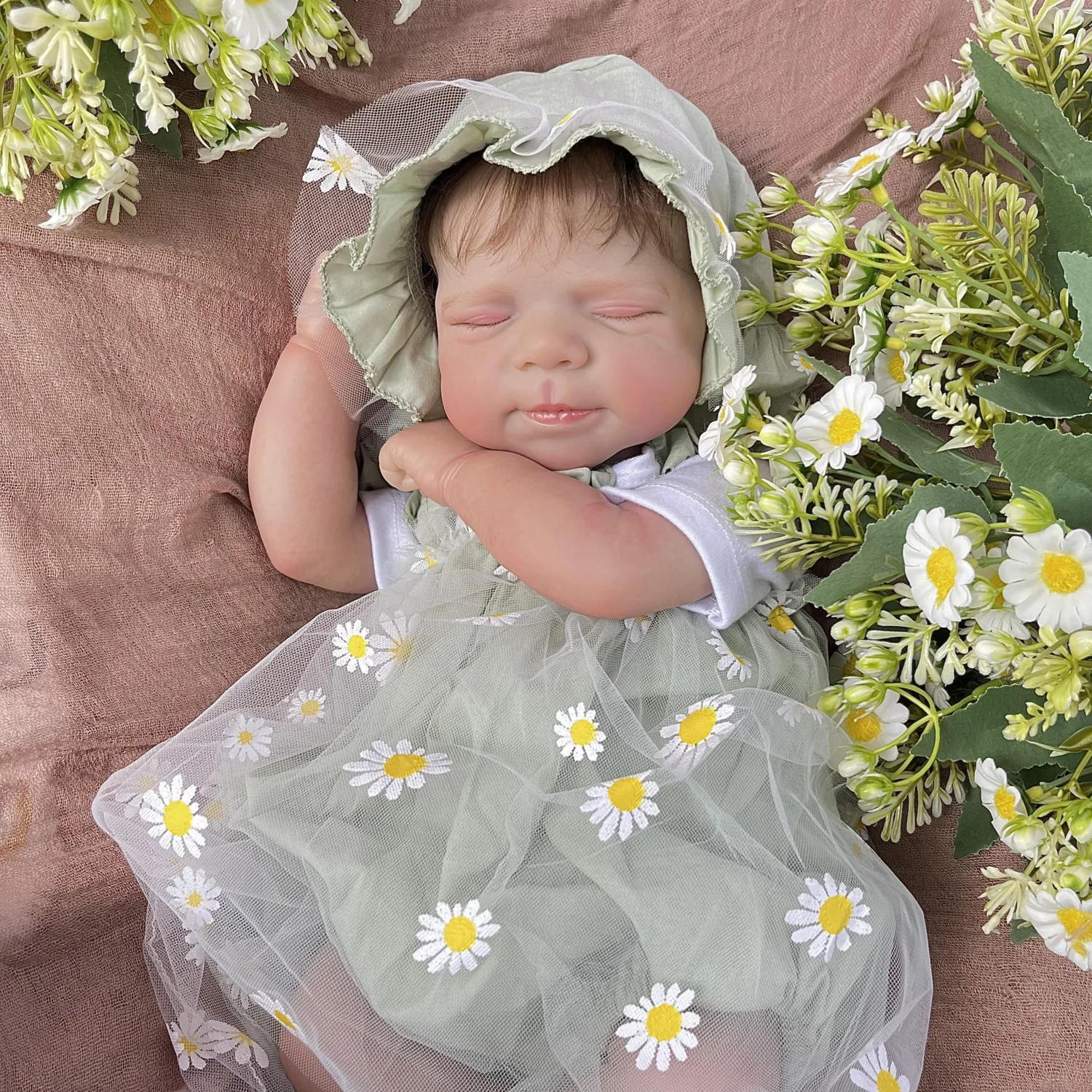 BZDOLL Handmade Lifelike Reborn Baby Doll for Girls 19 Inch 48 CM Asleep Style 3D-Skin, Vinyl Limbs Cloth Body
BZDOLL Handmade Lifelike Reborn Baby Doll for Girls 19 Inch 48 CM Asleep Style 3D-Skin, Vinyl Limbs Cloth Body