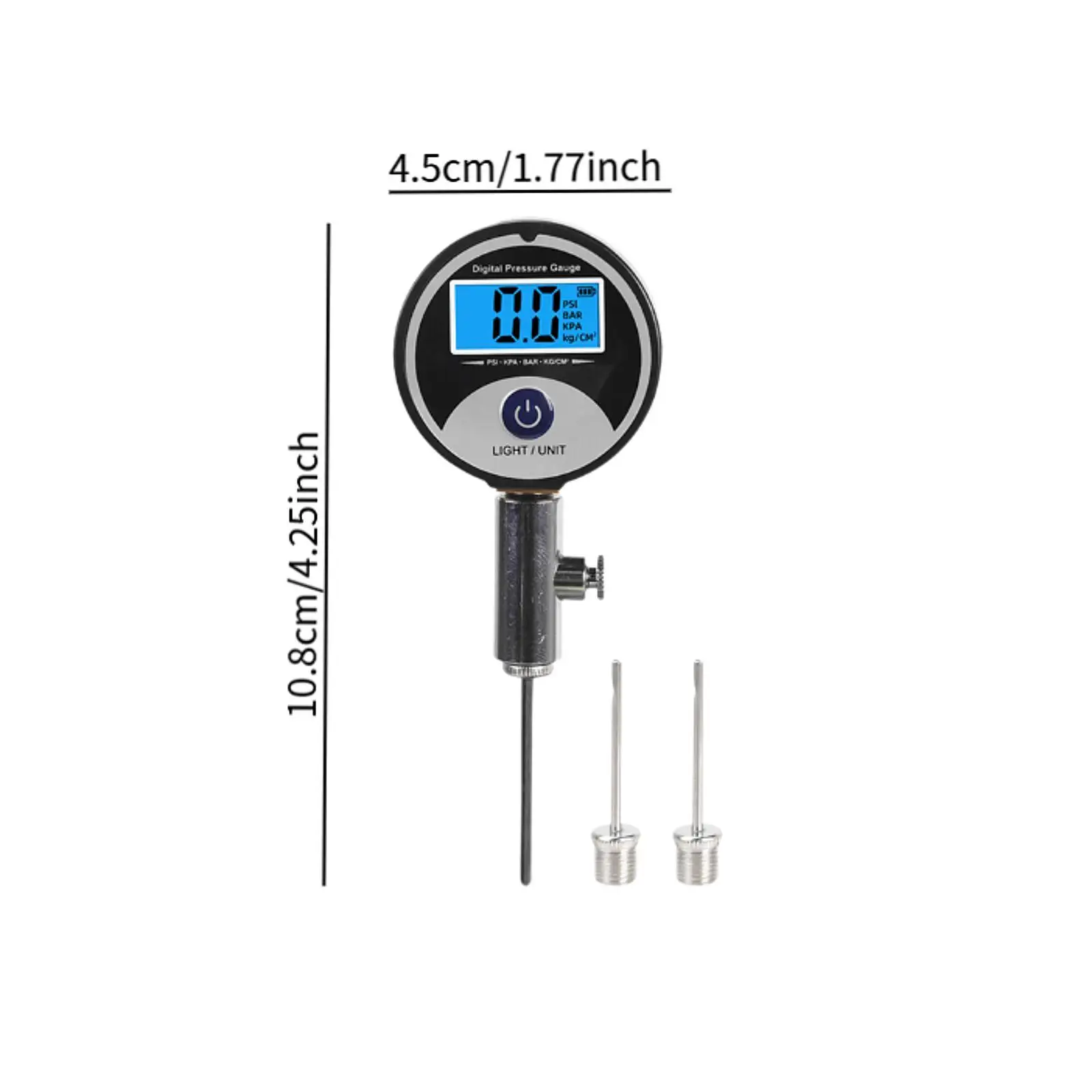 Compact Ball Pressure Gauge Easy to Use Air Pressure Indicator Multicolor Sports Ball Tester for Football Volleyball Basketball
Compact Ball Pressure Gauge Easy to Use Air Pressure Indicator Multicolor Sports Ball Tester for Football Volleyball Basketball