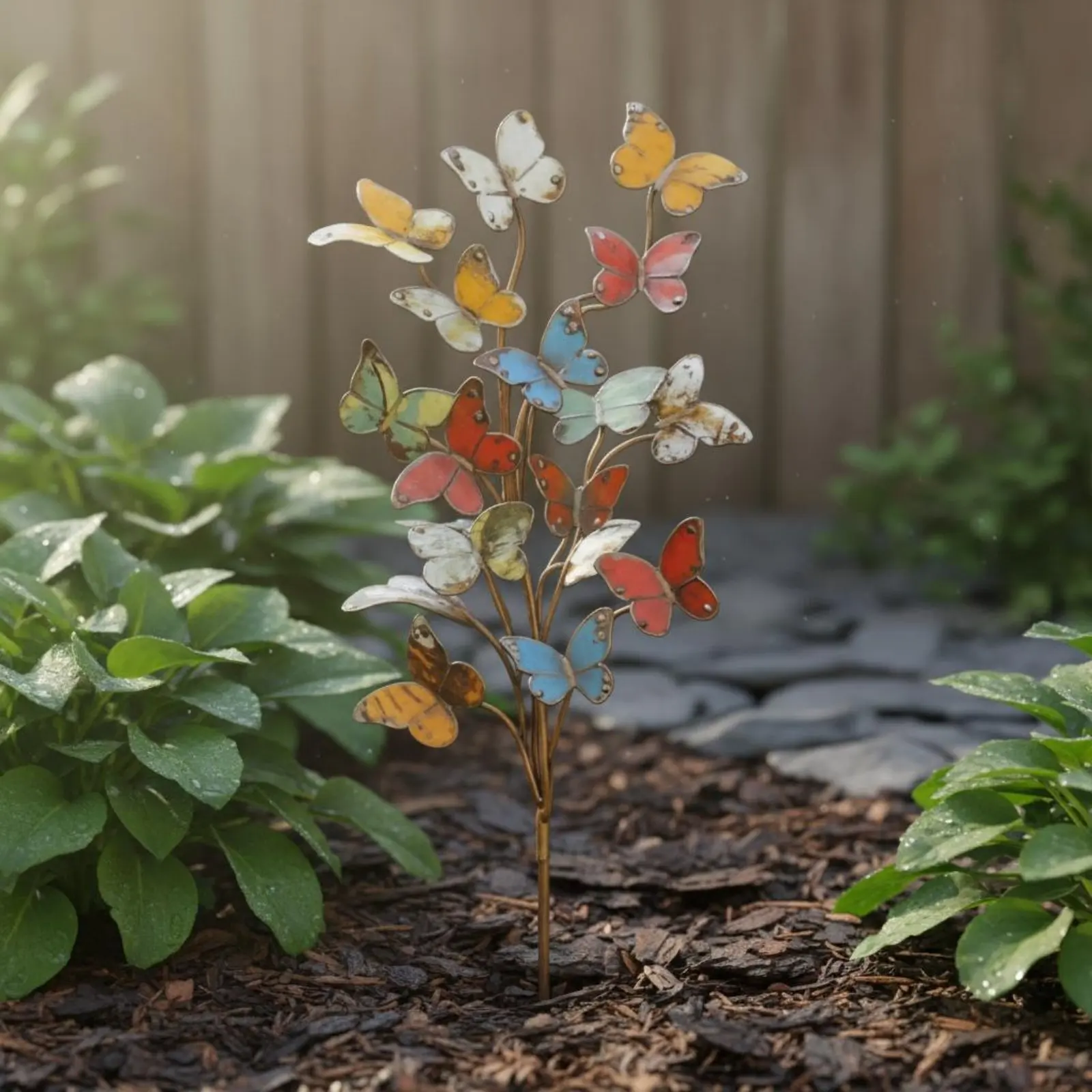 Butterfly Garden Stake Colorful Metal Butterfly Stake Rust-Proof Hand-Painted Look for Patio, Flower Pot
Butterfly Garden Stake Colorful Metal Butterfly Stake Rust-Proof Hand-Painted Look for Patio, Flower Pot