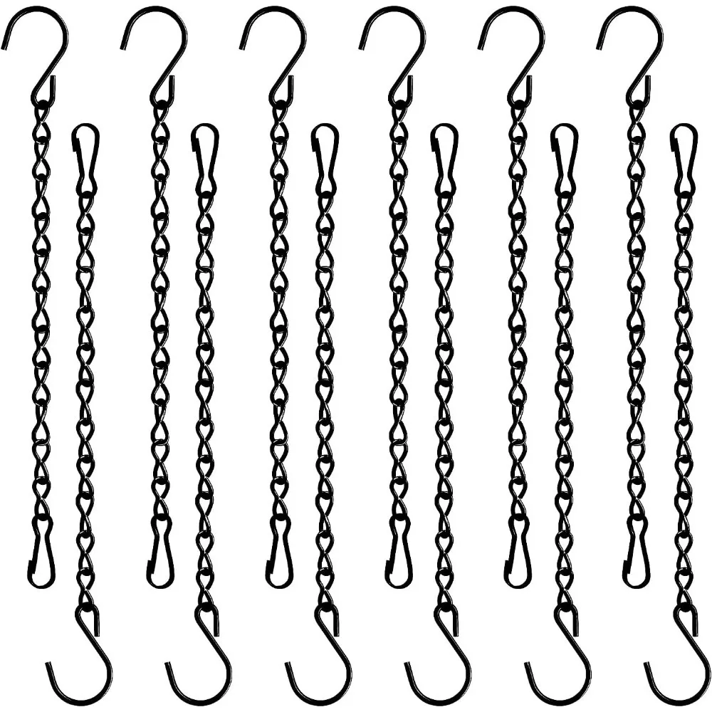 12 Pack 9.5 Inch Hanging Chain for Bird Feeders, Planters, Lanterns, Wind Chimes, Billboards,Chalkboards and Ornaments
12 Pack 9.5 Inch Hanging Chain for Bird Feeders, Planters, Lanterns, Wind Chimes, Billboards,Chalkboards and Ornaments