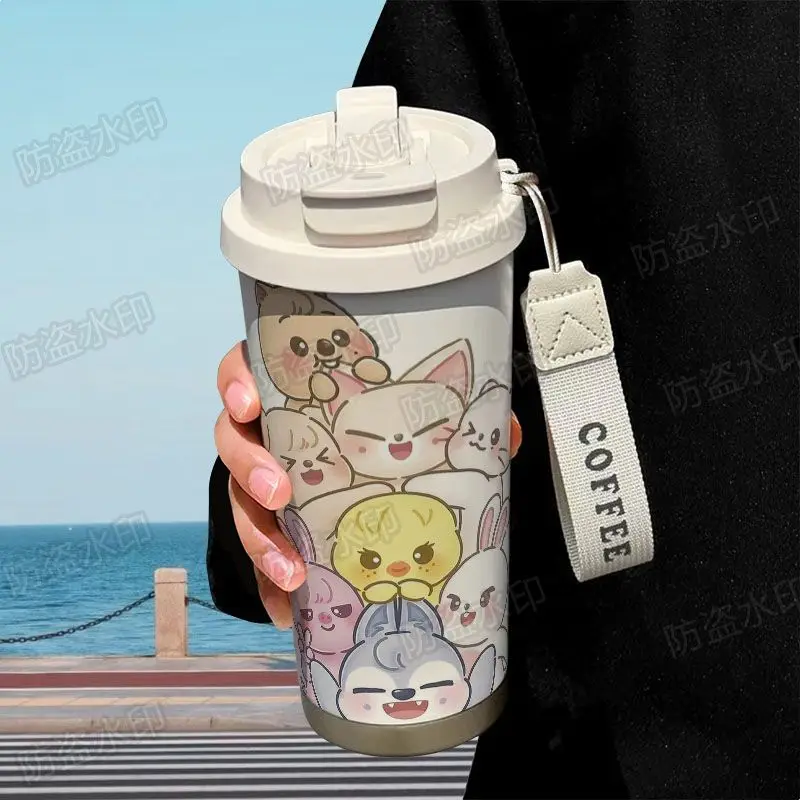 SKZOO Straykids peripheral insulation 316 stainless steel large capacity portable car coffee cup ins
SKZOO Straykids peripheral insulation 316 stainless steel large capacity portable car coffee cup ins