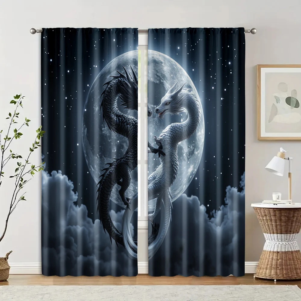 2 pcs, filtering curtains (excluding rods, non-movable, without batteries) Dual Dragon for use in bedrooms and living rooms
2 pcs, filtering curtains (excluding rods, non-movable, without batteries) Dual Dragon for use in bedrooms and living rooms