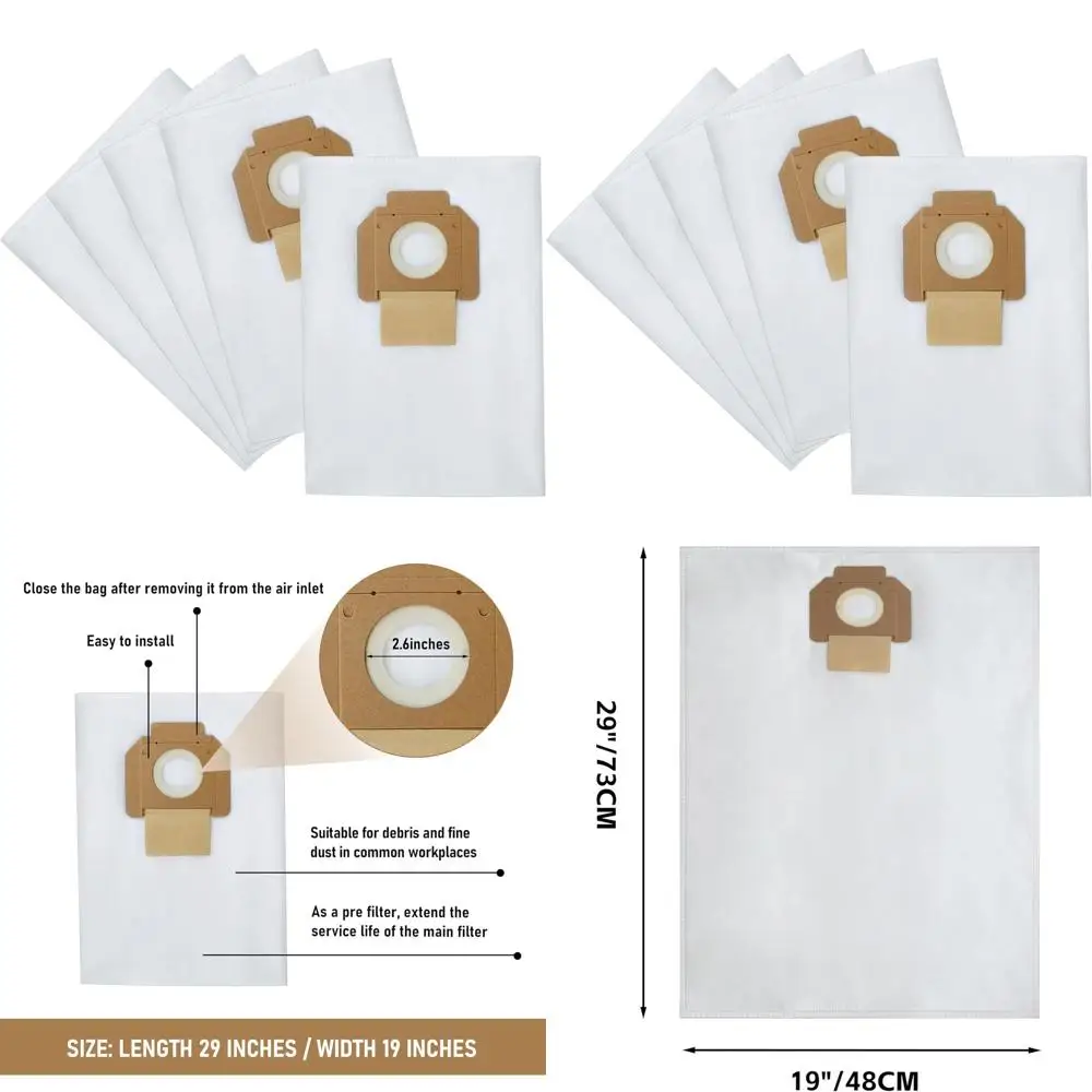 8 Gallon Milwau-kee Dust Extractor Replacement Fleece Bags
8 Gallon Milwau-kee Dust Extractor Replacement Fleece Bags