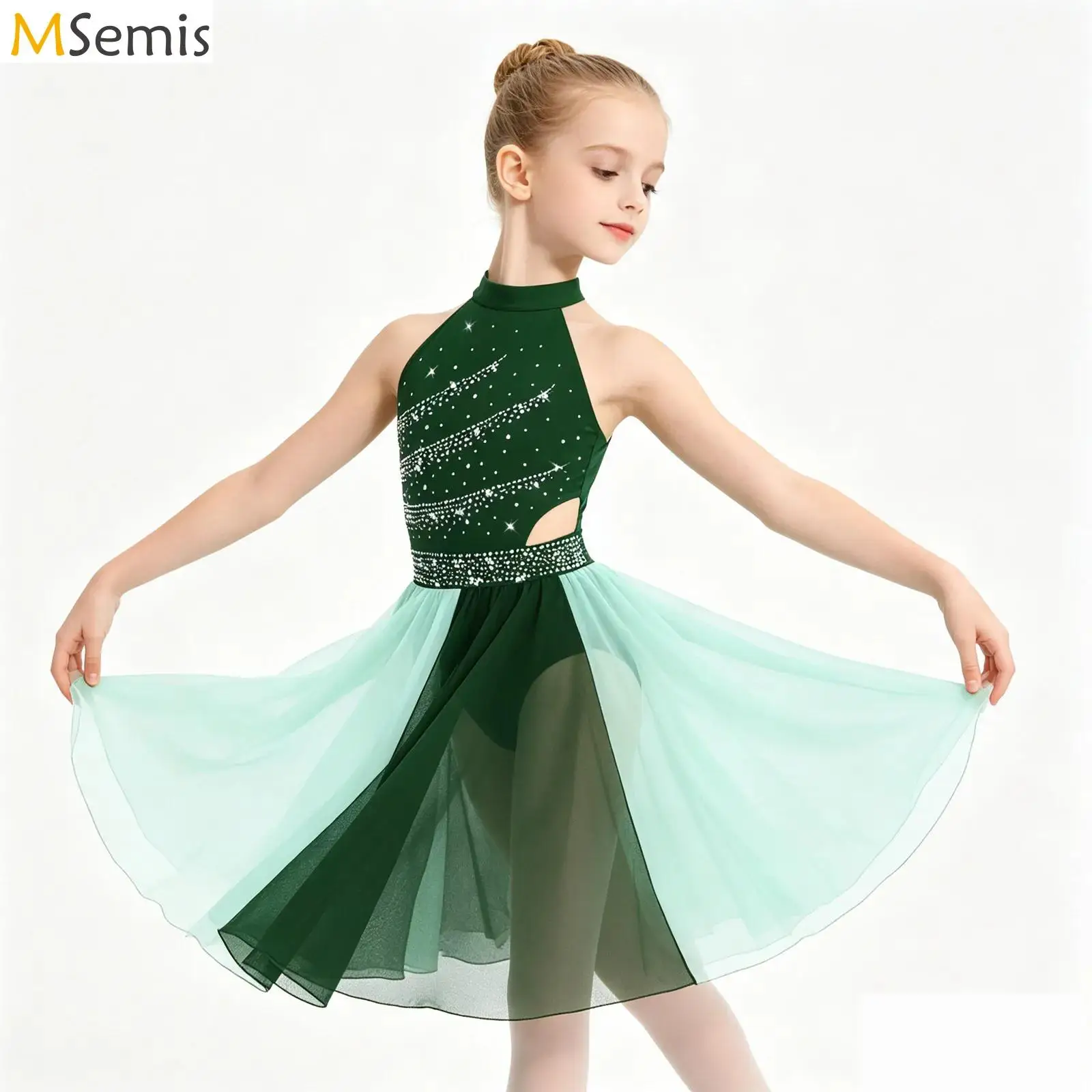 Kids Girls Shiny Rhinestones Gymnastics Figure Skating Performance Costume Liturgical Praise Modern Lyrical Ballet Dance Dress
Kids Girls Shiny Rhinestones Gymnastics Figure Skating Performance Costume Liturgical Praise Modern Lyrical Ballet Dance Dress