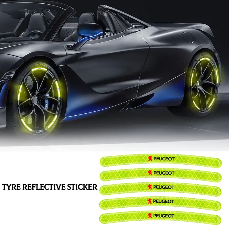 Car Wheel Hub Reflective Sticker Tire Rim Reflective Strips Decoration For Peugeot 308 206 207 407 607 108 208 301 107 BB1 HX1
Car Wheel Hub Reflective Sticker Tire Rim Reflective Strips Decoration For Peugeot 308 206 207 407 607 108 208 301 107 BB1 HX1