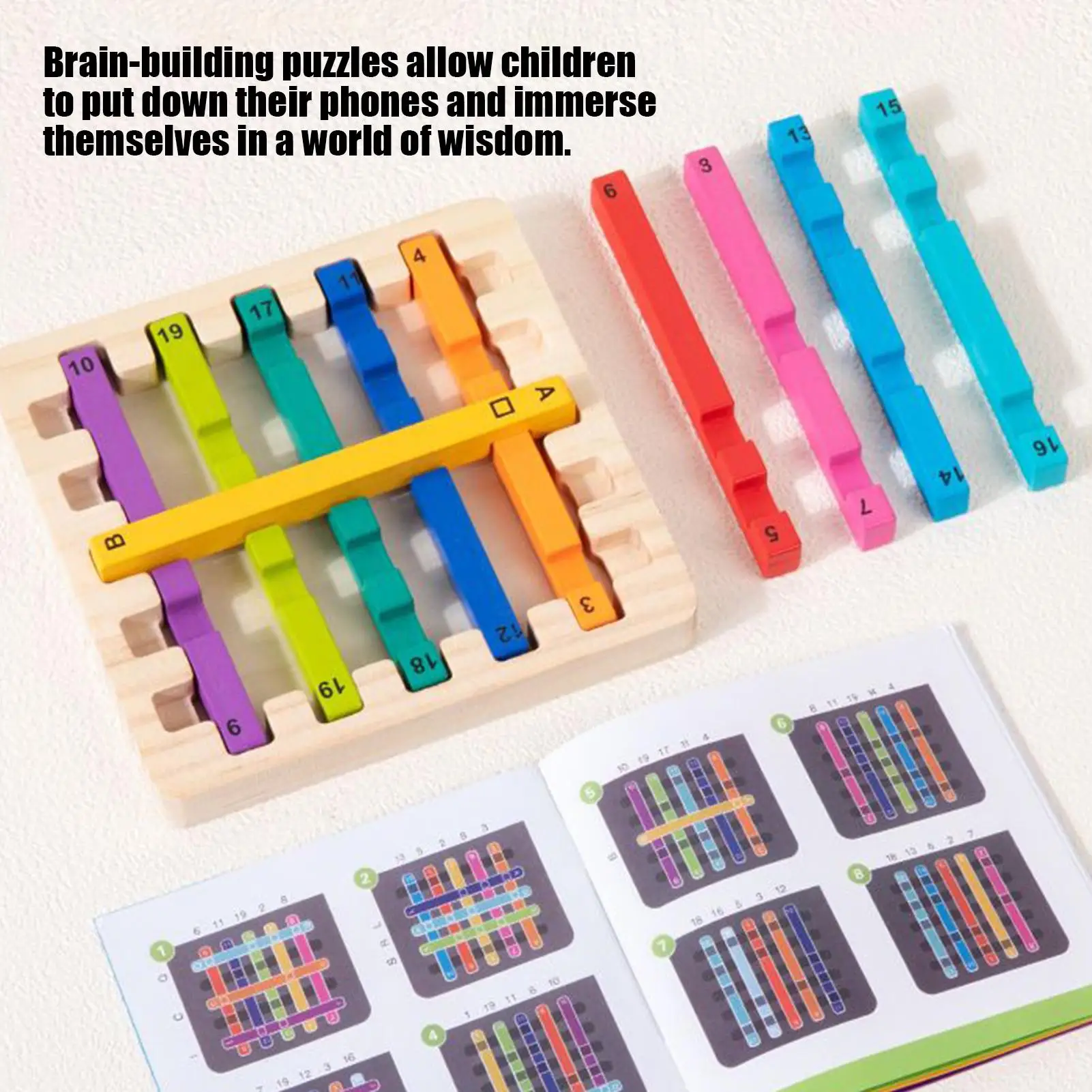 Stackable Toys Rainbow Stick Stacking Toys Wooden Sensory Educational Stacker Learning Activities for Girl Boys Kids Children 
Stackable Toys Rainbow Stick Stacking Toys Wooden Sensory Educational Stacker Learning Activities for Girl Boys Kids Children