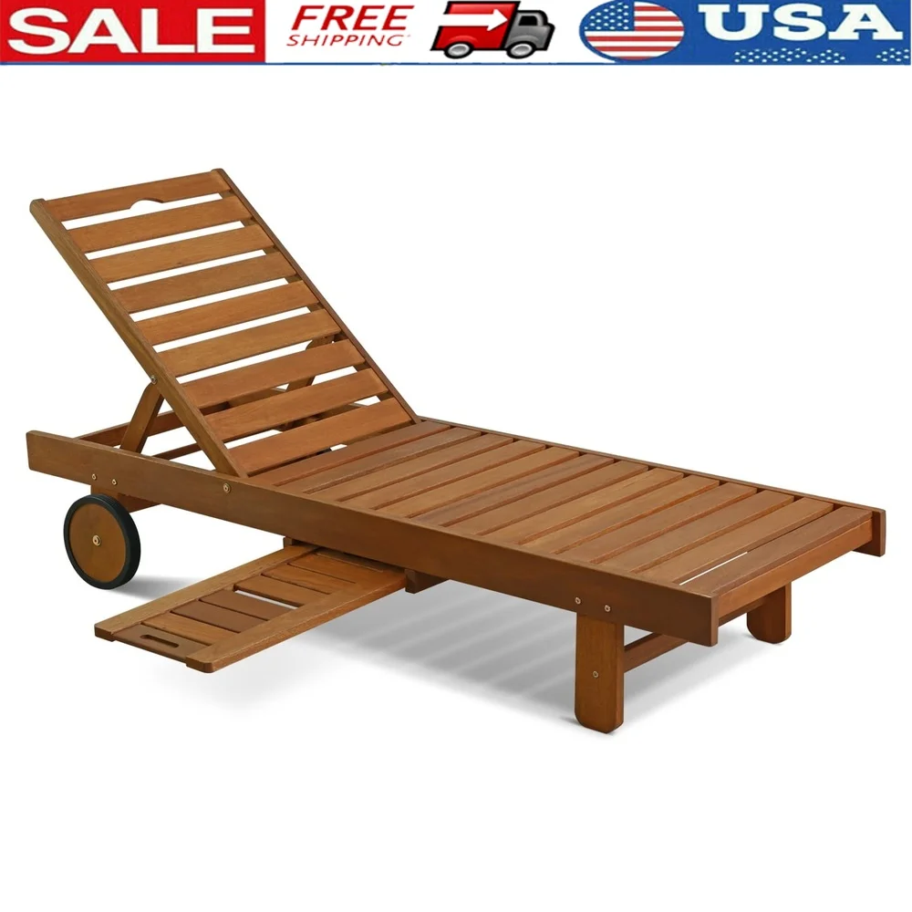 Outdoor Chaise Lounge Malaysian Hardwood Reclining Lounger with Side Tray Snacks Beverages Relaxation Indoor Outdoor Use
Outdoor Chaise Lounge Malaysian Hardwood Reclining Lounger with Side Tray Snacks Beverages Relaxation Indoor Outdoor Use
