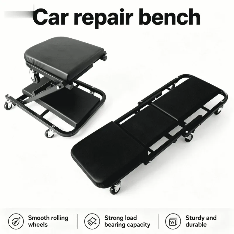 Creeper Heavy Duty Steel Frame Mechanic Garage Lying Board Low Profile Rolling Car Foldable Padded Headrest Swivel Casters
Creeper Heavy Duty Steel Frame Mechanic Garage Lying Board Low Profile Rolling Car Foldable Padded Headrest Swivel Casters