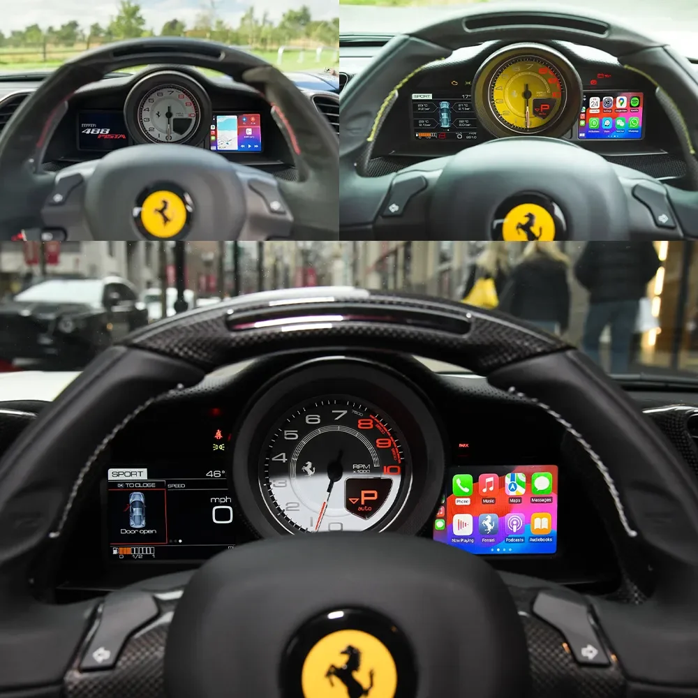 Беспроводной CarPlay/Android Auto комплект-декодер California T / 488 / F12 / F8 с функцией Mirror Link для Ferrari 2009-2025 годов выпуска
Беспроводной CarPlay/Android Auto комплект-декодер California T / 488 / F12 / F8 с функцией Mirror Link для Ferrari 2009-2025 годов выпуска