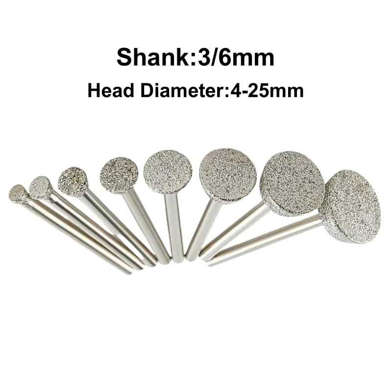 8/10PCS Diamond Grinding Head Shank 3/6mm Inverted Trapezoid Polishing Engraving Bit for Jade Glass Carving Abrasive Rotary Tool
8/10PCS Diamond Grinding Head Shank 3/6mm Inverted Trapezoid Polishing Engraving Bit for Jade Glass Carving Abrasive Rotary Tool
