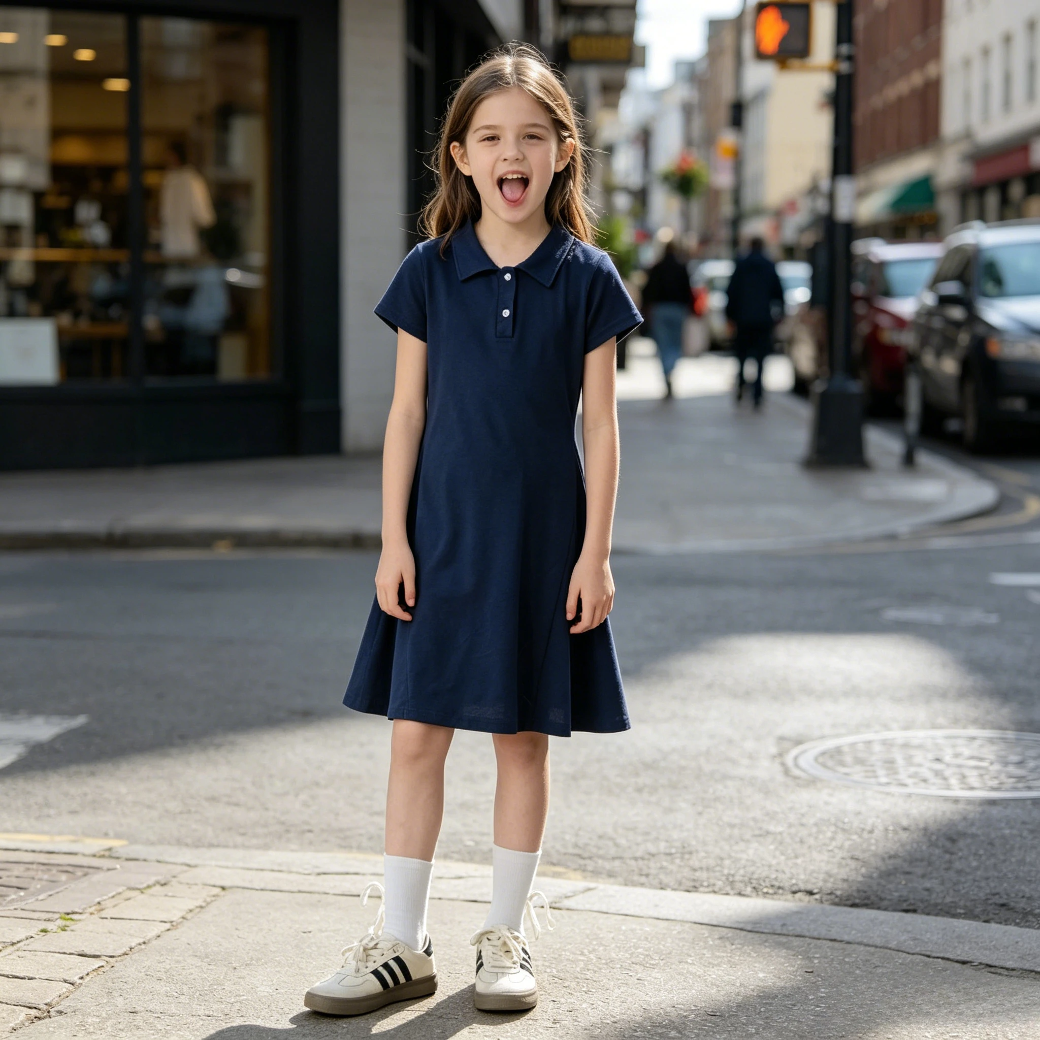 Teen Girls Navy Blue Short Sleeve Dress Simple Casual A-Line Dress Kids Summer Outfit for School Uniform Sports Day & Daily Wear
Teen Girls Navy Blue Short Sleeve Dress Simple Casual A-Line Dress Kids Summer Outfit for School Uniform Sports Day & Daily Wear