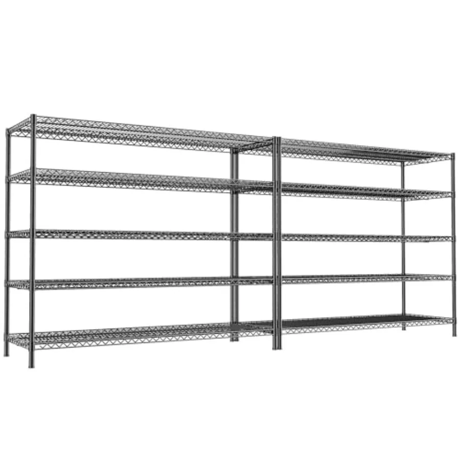 55.5" W Storage Shelves 3200LBS Wire Shelving Unit 5 Tier Metal Shelving Garage Shelving 2PCS Heavy Duty Metal Shelves
55.5" W Storage Shelves 3200LBS Wire Shelving Unit 5 Tier Metal Shelving Garage Shelving 2PCS Heavy Duty Metal Shelves