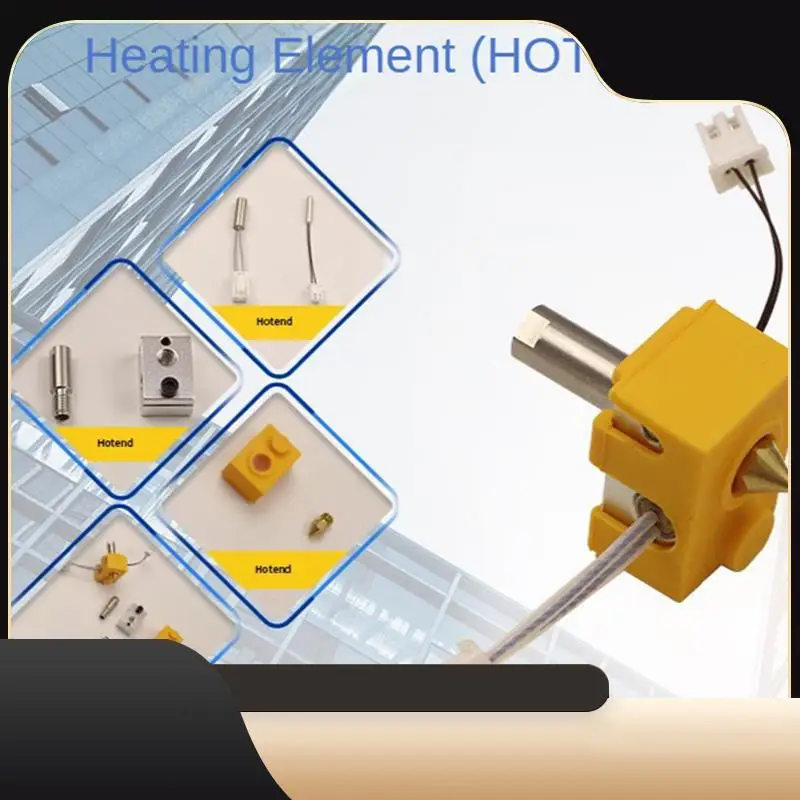 Запчасти для 3D-принтера Hotend, экструзионная головка, сопло, термистор, нагревательный стержень, нагревательный блок и силиконовый рукав, артиллерийский Hornet-T44C
Запчасти для 3D-принтера Hotend, экструзионная головка, сопло, термистор, нагревательный стержень, нагревательный блок и силиконовый рукав, артиллерийский Hornet-T44C