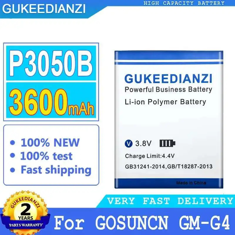 P3050B Высокоэффективный аккумулятор для мобильного телефона Gosuncn GM-G4 GMG4 Премиум-замена 3600 мАч
P3050B Высокоэффективный аккумулятор для мобильного телефона Gosuncn GM-G4 GMG4 Премиум-замена 3600 мАч